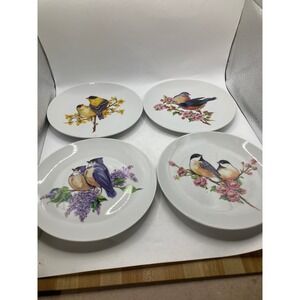 Vermont Country Store Reutter Porzellan Bird Plates Set of‎ 4 Germany
